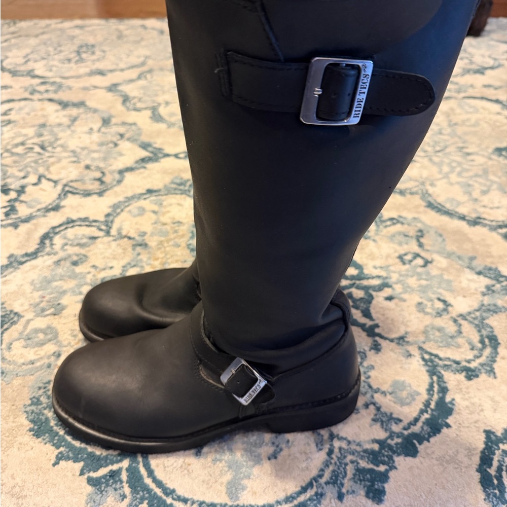 Ride Tecs 16 inch Black Leather Boots